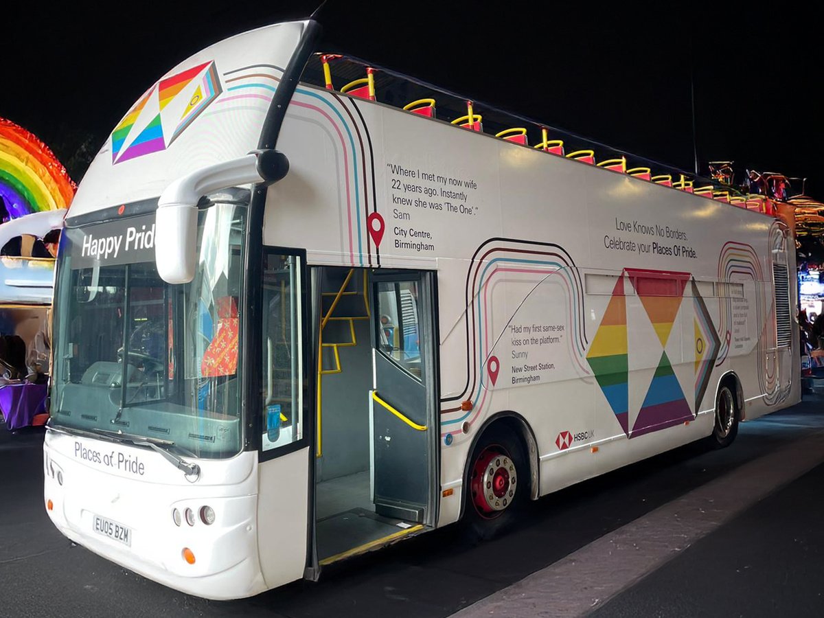 HSBC Pride Birmingham Open Top Bus 1