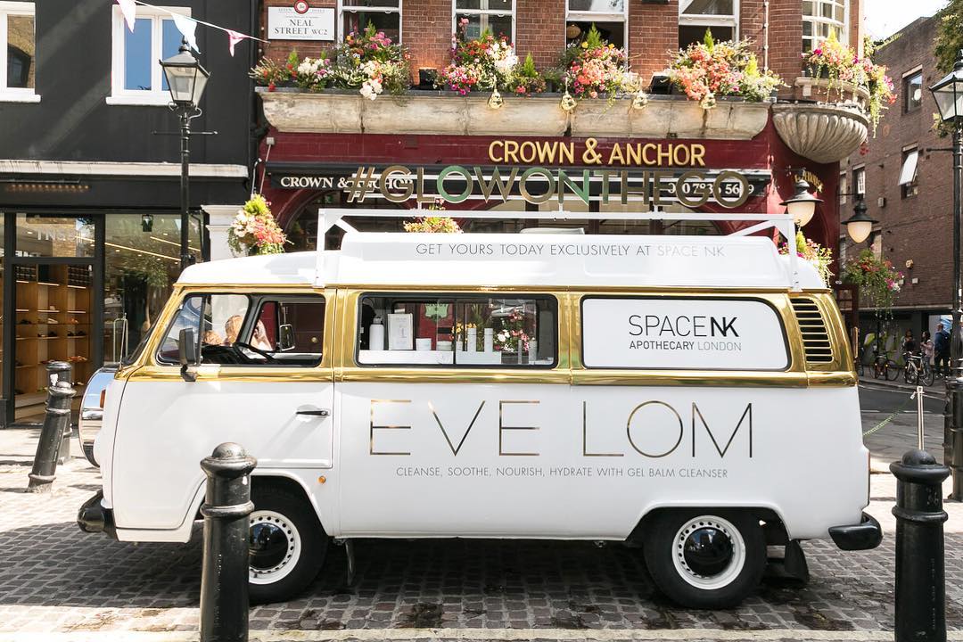 Eve Lom Gold White VW Camper Van Space NK