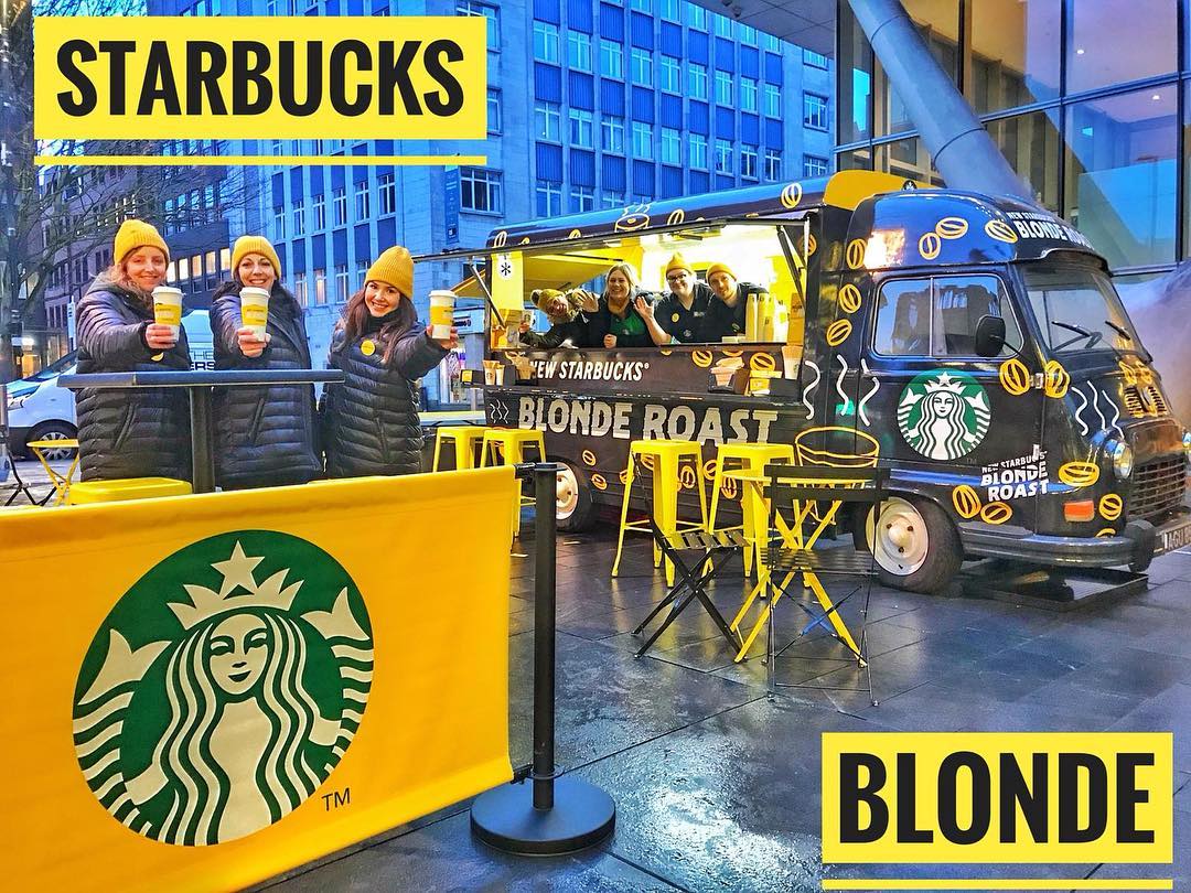 Starbucks Black Yellow Renault Estafette 
