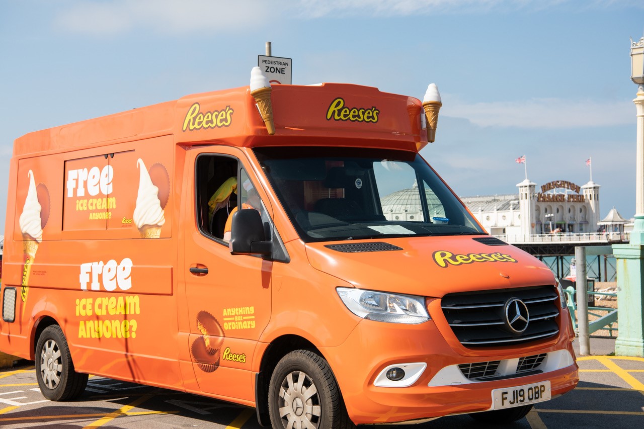 Reese's Orange Ice Cream Van