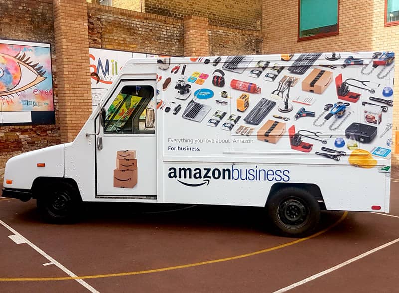 Amazon Wrapped Truck 
