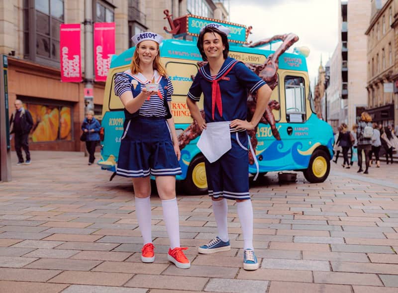 Stranger Things Actors Ice Cream Van Campaign