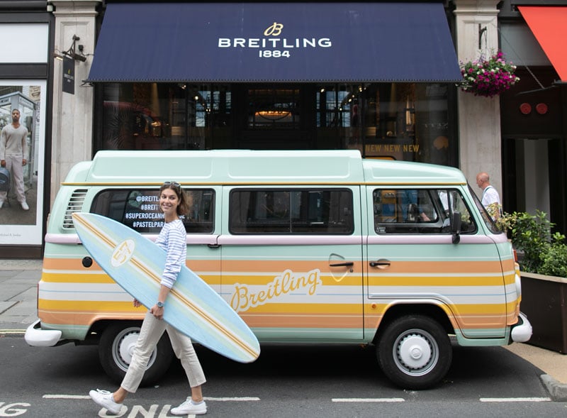 Breitling VW camper van hire for launch campaign