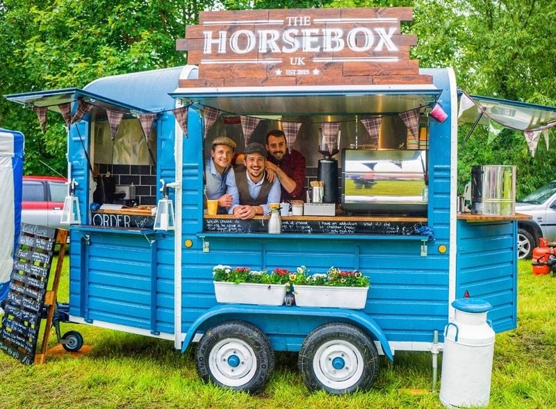 Horsebox UK branded Rice horsebox trailer rental