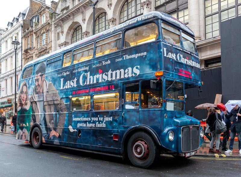 Routemaster Bus Last Christmas activation