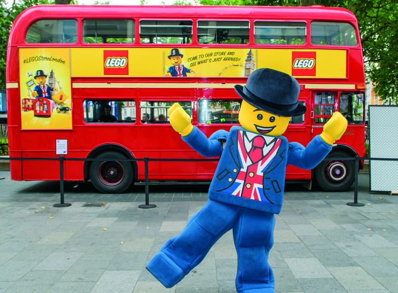 Lego branded Routemaster bus hire