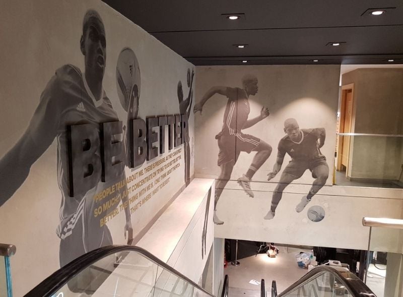Adidas retail store wall wrap 