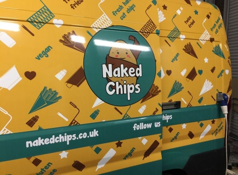 Naked Chips converted street food van