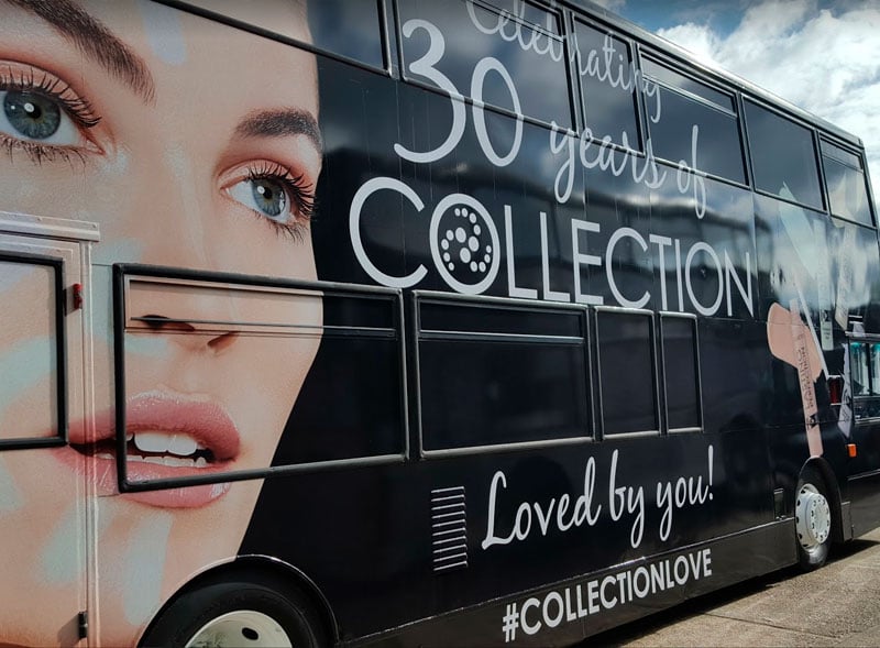 Collection 30 Year Anniversary Double Decker Bus Campaign