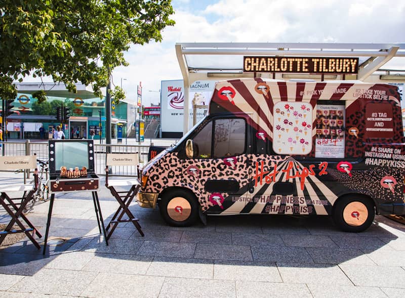 Charlotte Tilbury Ice Cream Van Hire